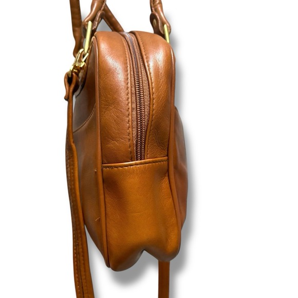 Tiganello Leather Satchel/Crossbody Camel Purse‎ - Picture 6 of 11